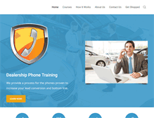 Tablet Screenshot of dealershipphonetraining.com